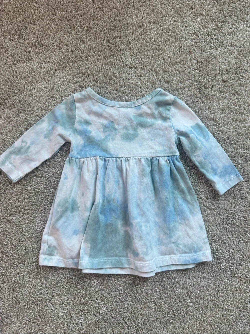 Old Navy Baby Girl Tie Dye Dress Bundle 0–3 Months Long Sleeve Cotton Dresses